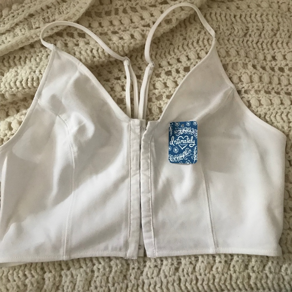 Free people white tank NWT size S